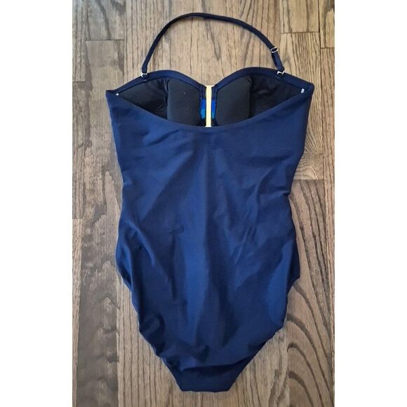 Shore Shapes Shaping Ruched One-piece Bathingsuit Swimsuit Women's Size 12 - Picture 2 of 4